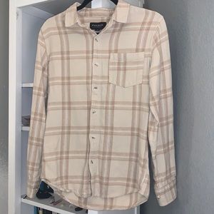 Men’s Tan PacSun Flannel Size S